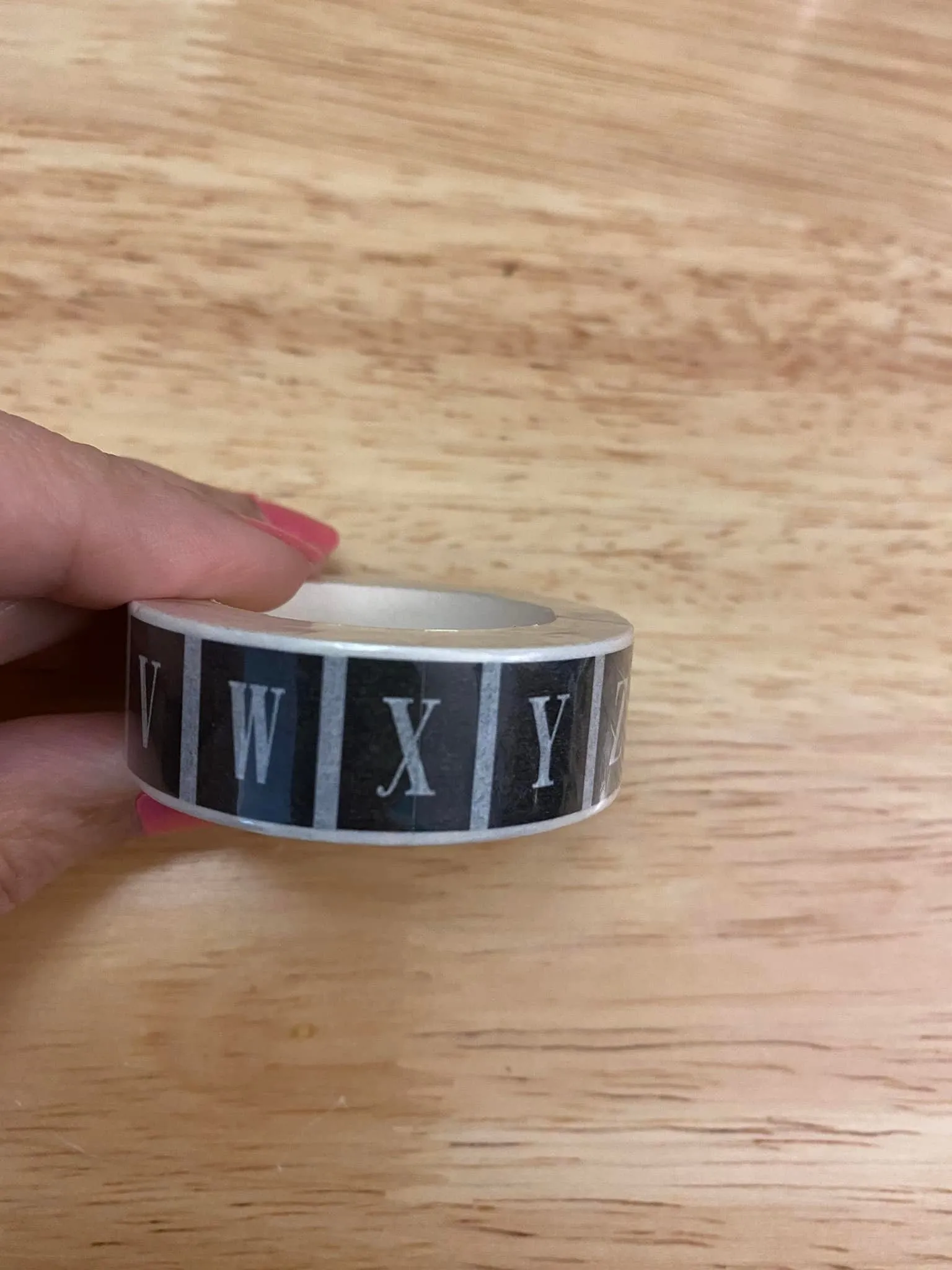 Big Roll of ABC Alphabet Washi Tape