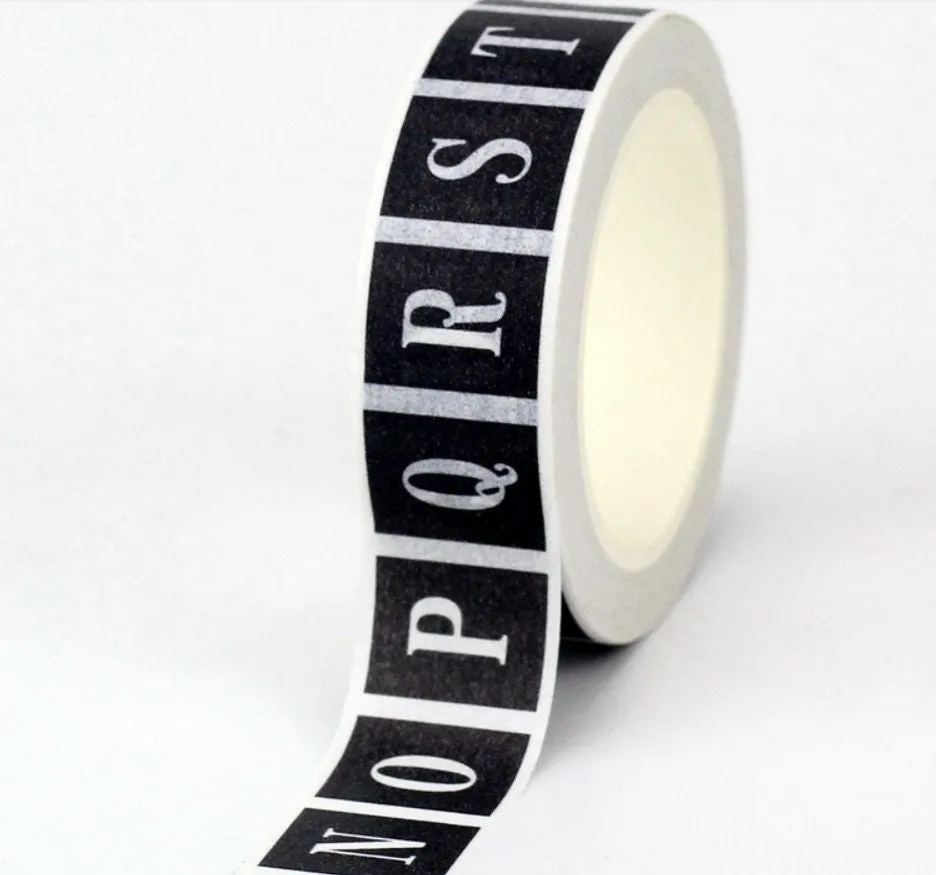 Big Roll of ABC Alphabet Washi Tape