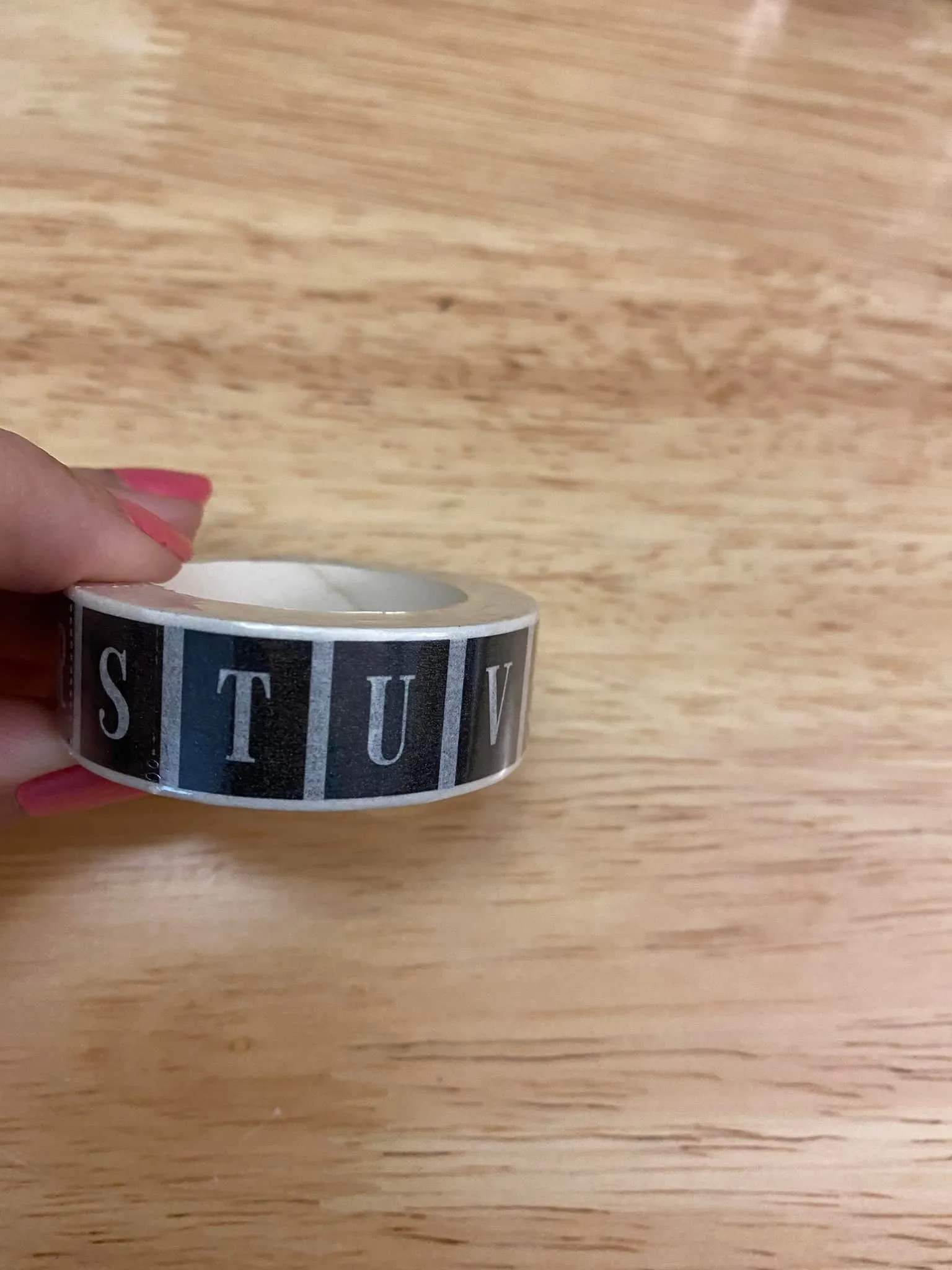 Big Roll of ABC Alphabet Washi Tape