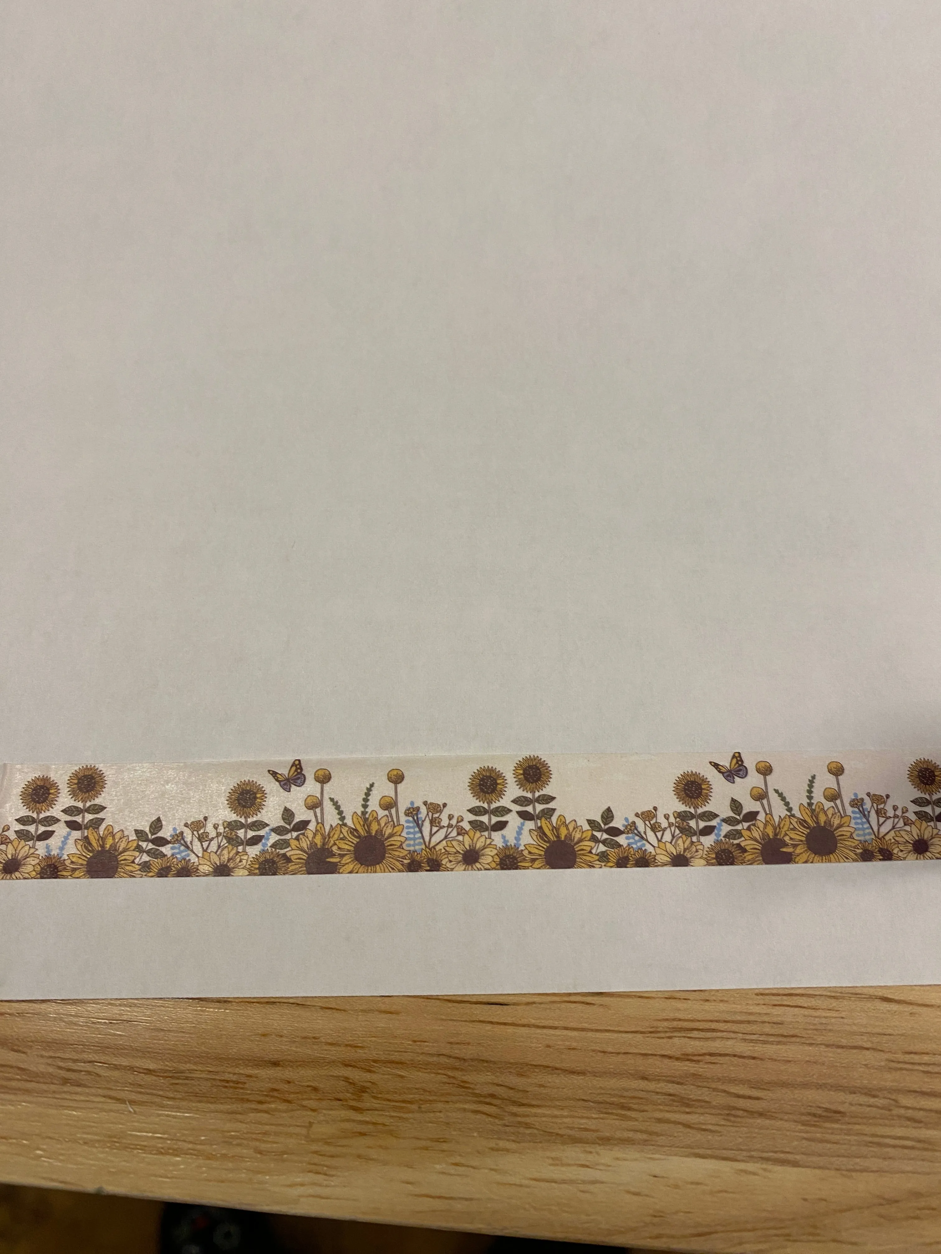 Big Roll of Autumn Sunflower Washi Tape