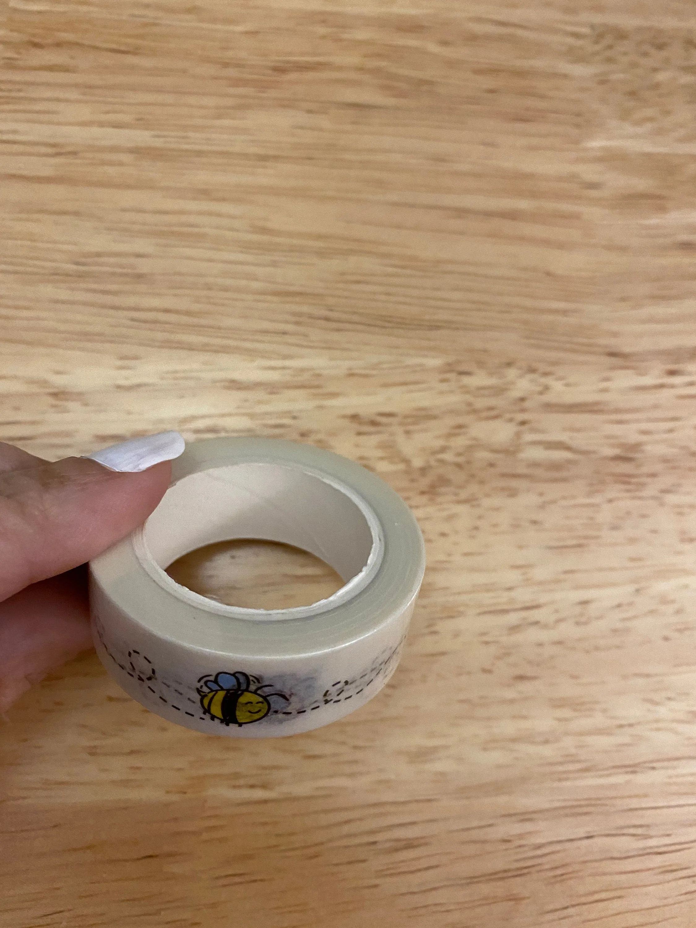 Big Roll of Bees Washi Tape, Bees with trails Washi Tape roll, Adhesive Masking Tapes, Flying Bee Washi Tape, Bee stream Washi tape