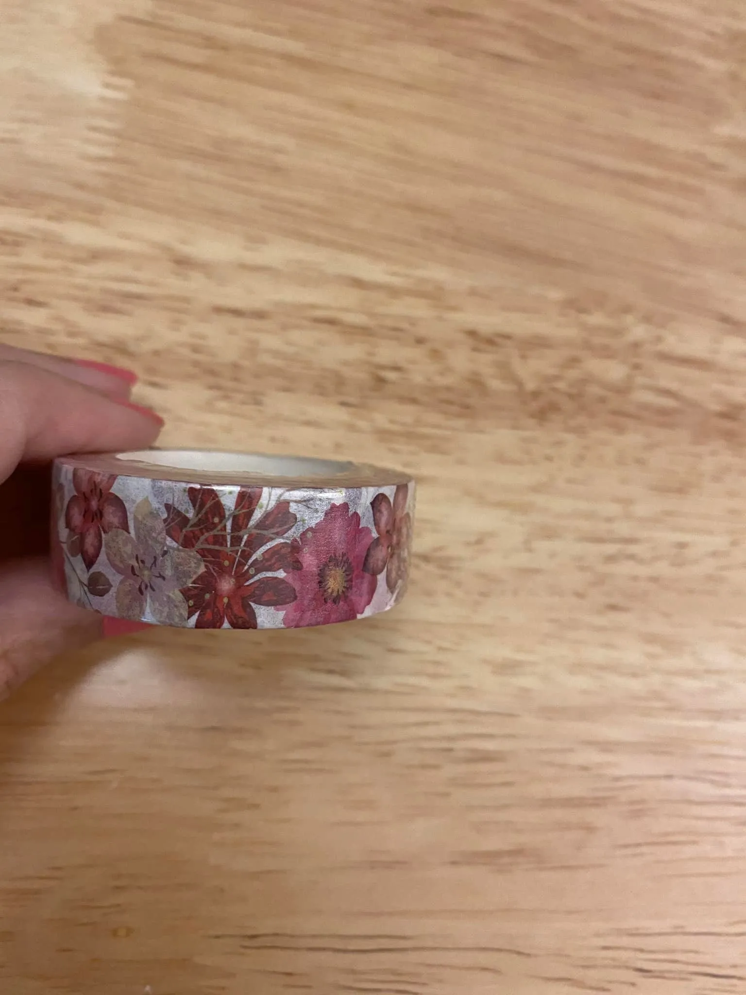 Big Roll of Bright Spring Flowers Washi Tape