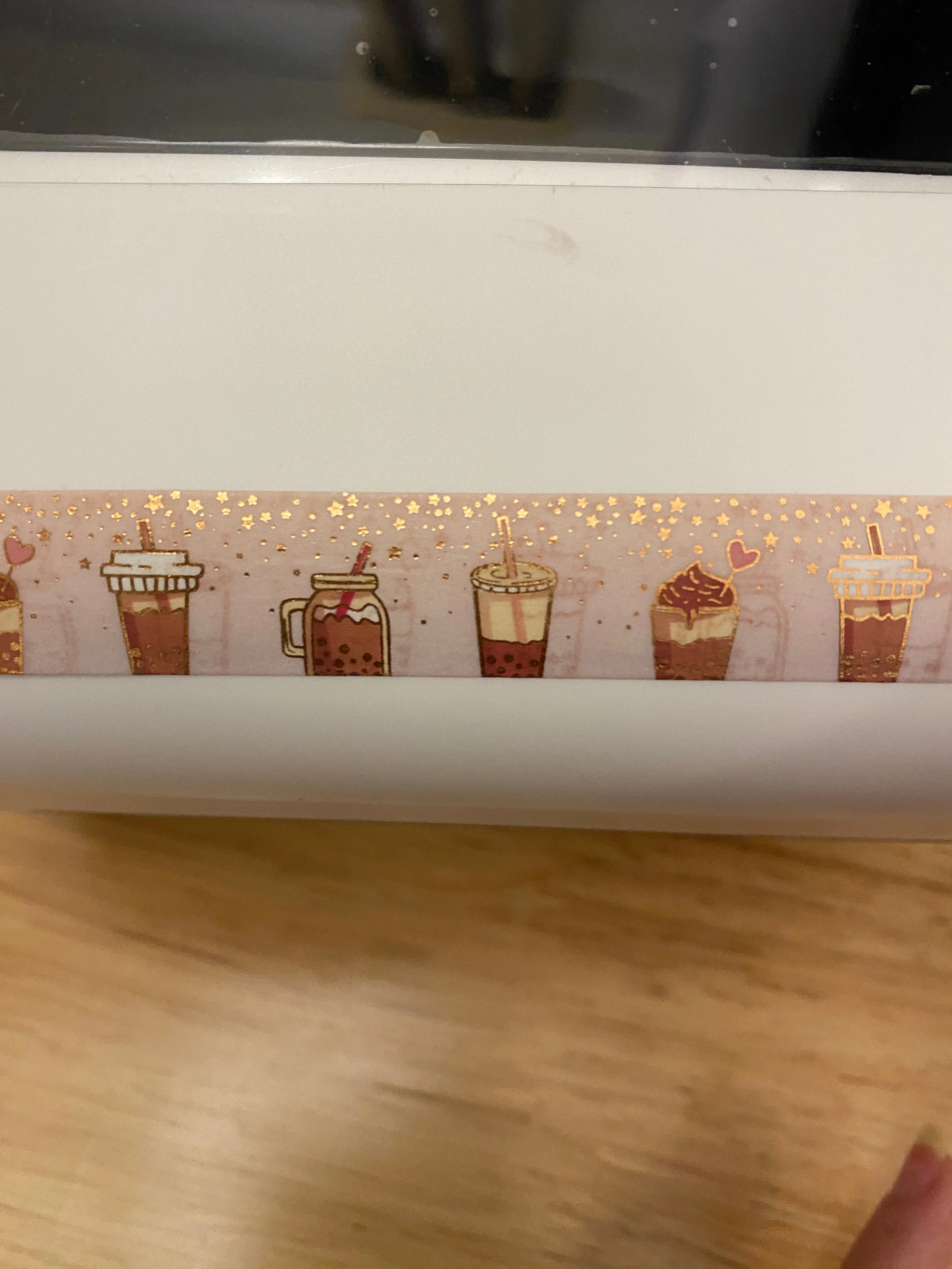 Big Roll of Coffee with Foil Washi Tape