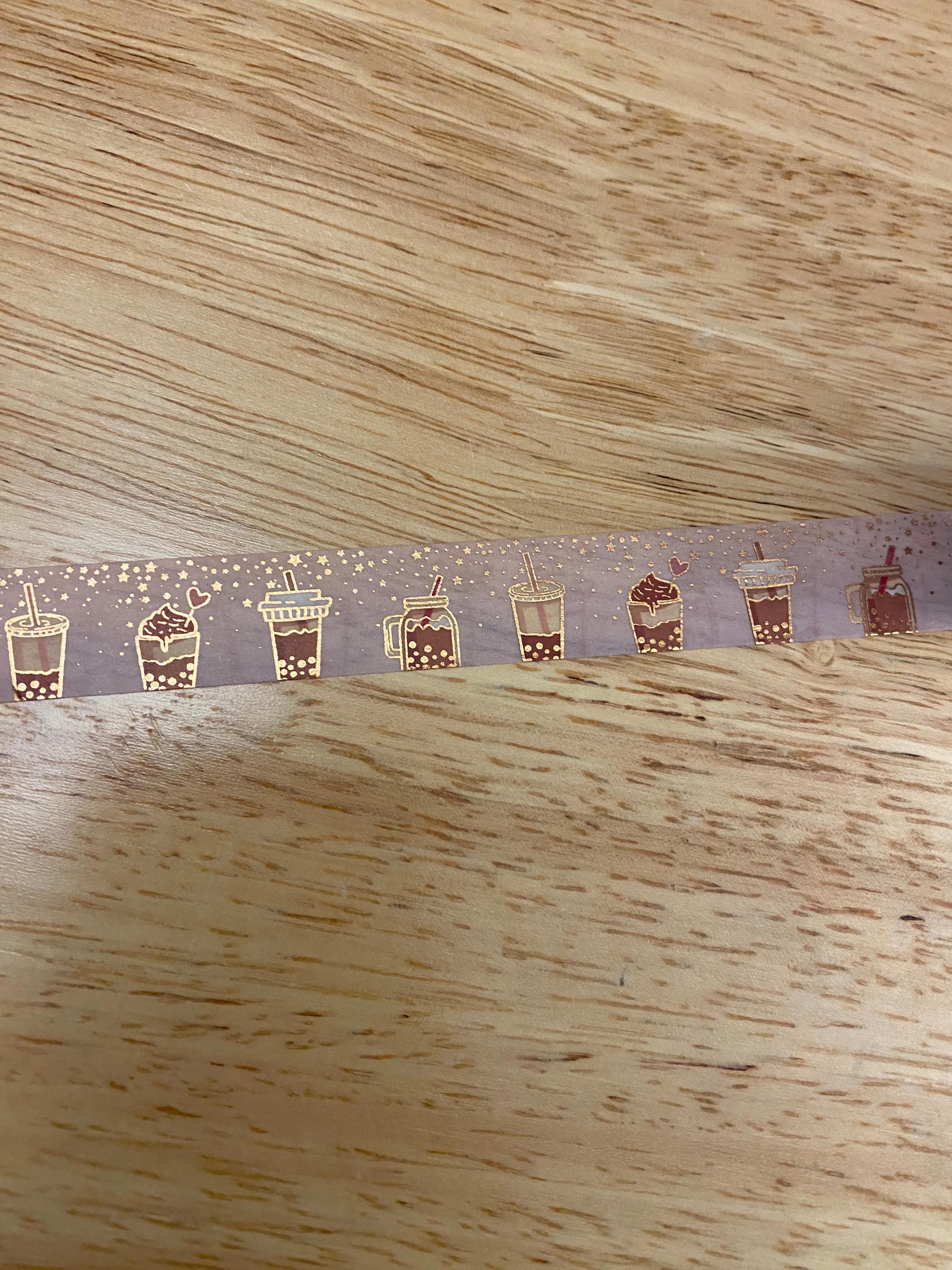 Big Roll of Coffee with Foil Washi Tape