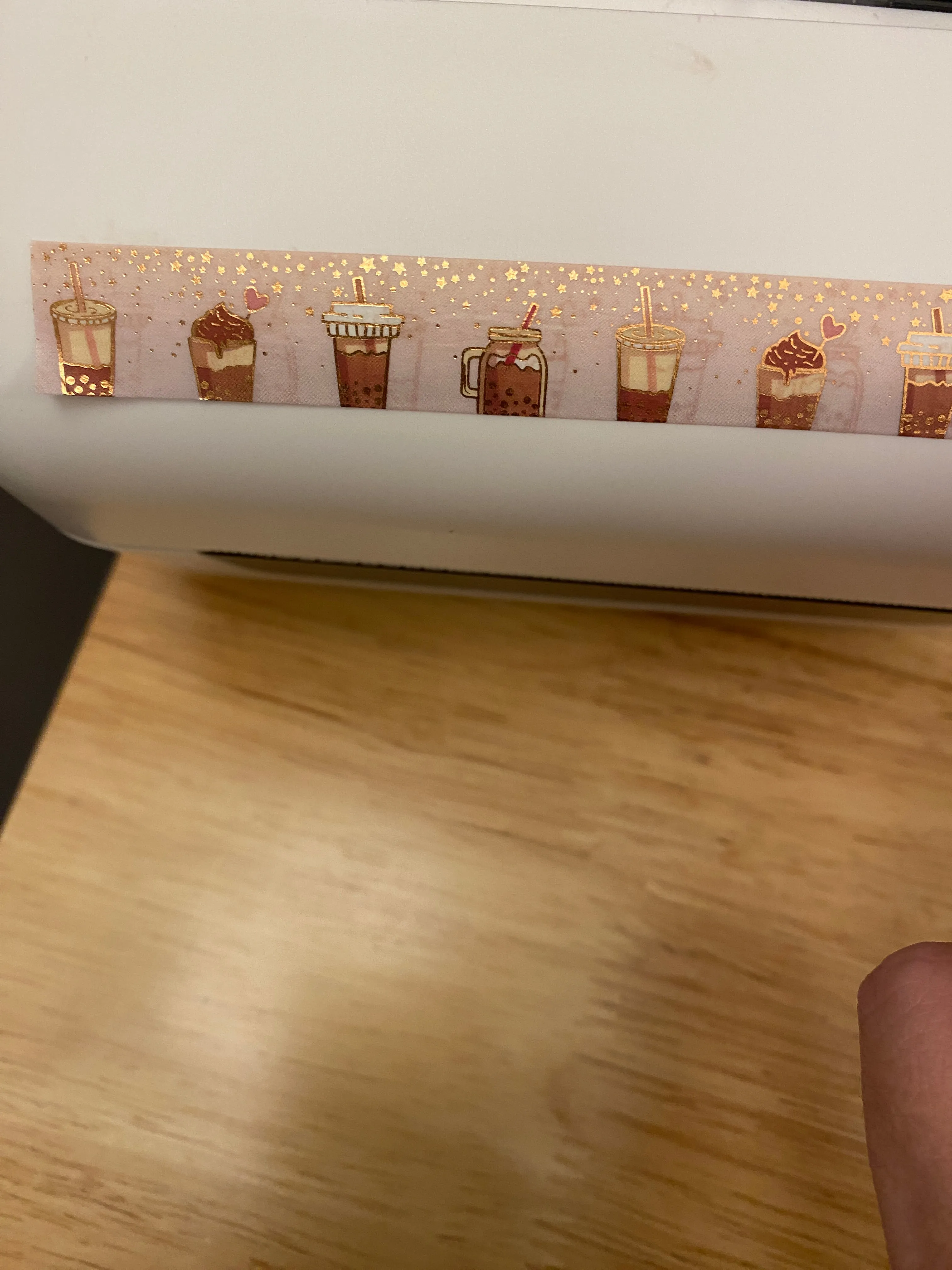Big Roll of Coffee with Foil Washi Tape