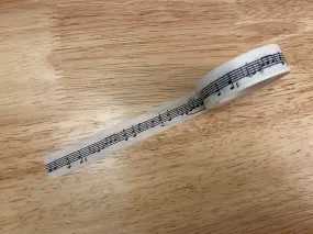 Big Roll of Musical Notes on Sheet Washi Tape, Music Notes Washi Tape roll, Music Washi tape, Adhesive Masking Tapes | Music paper