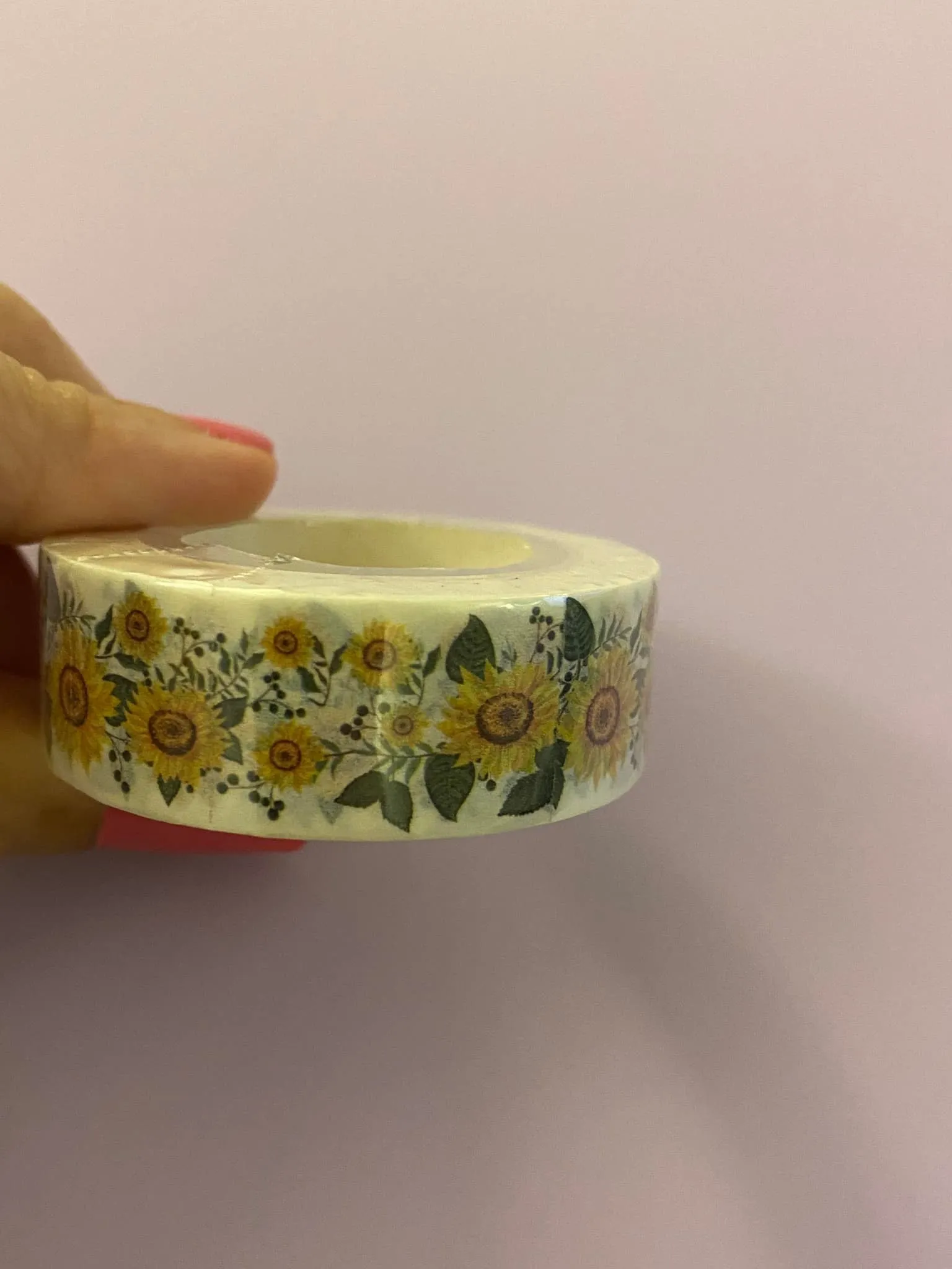 Big Roll of Sunflowers with Leaves Washi Tape