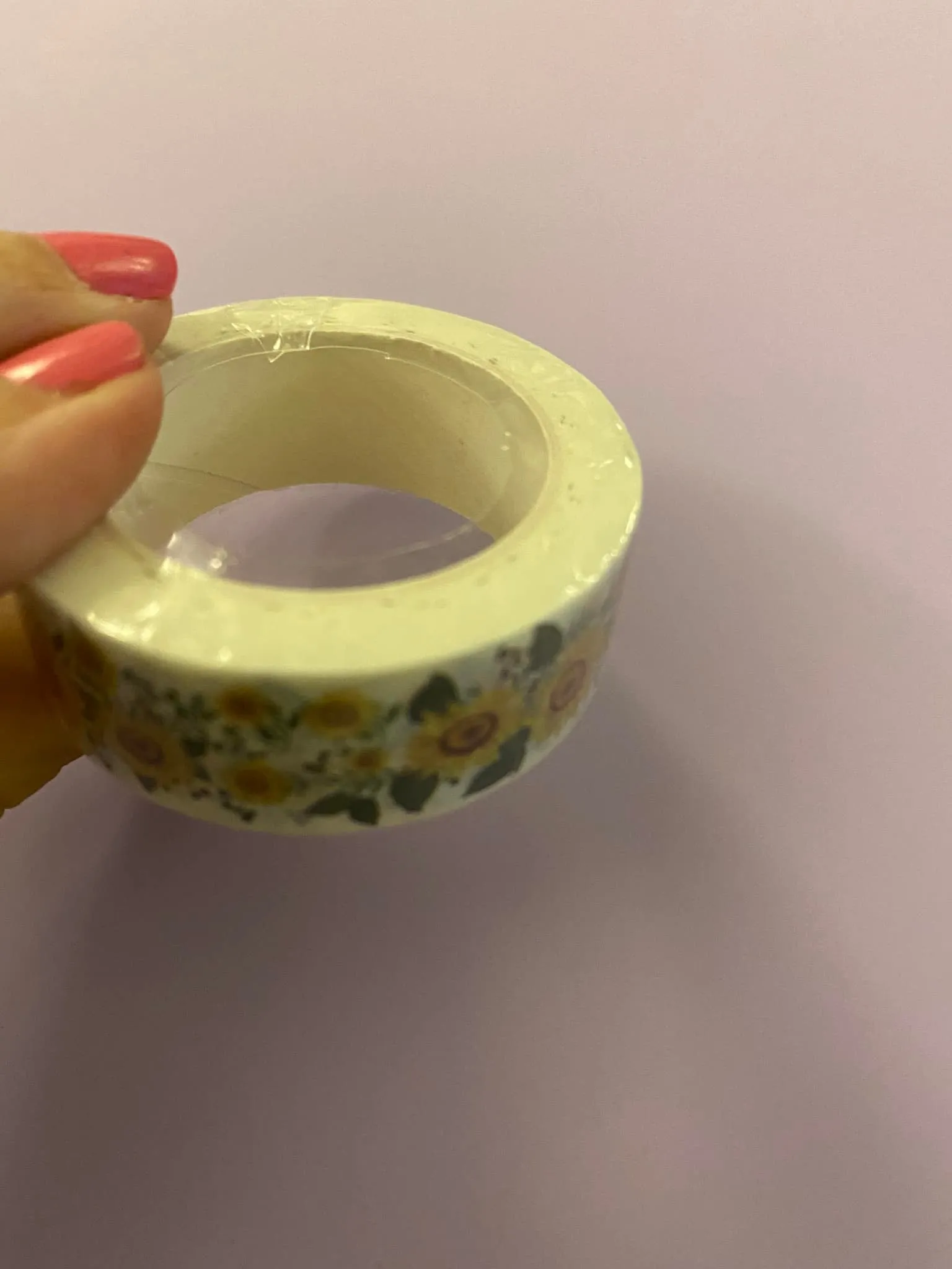 Big Roll of Sunflowers with Leaves Washi Tape