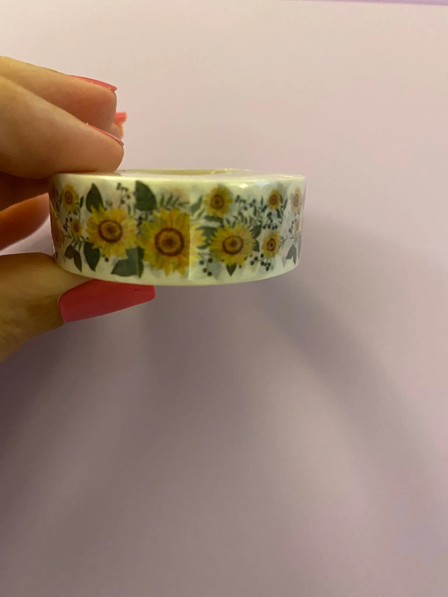 Big Roll of Sunflowers with Leaves Washi Tape