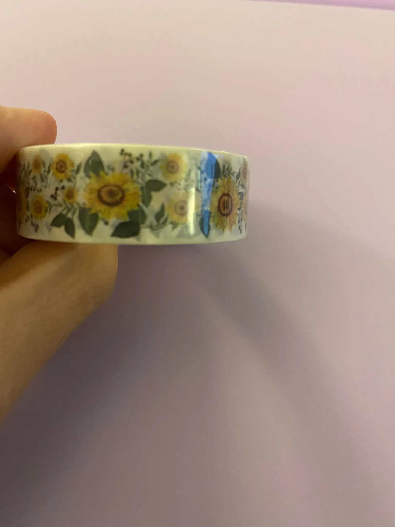 Big Roll of Sunflowers with Leaves Washi Tape
