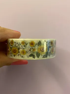 Big Roll of Sunflowers with Leaves Washi Tape