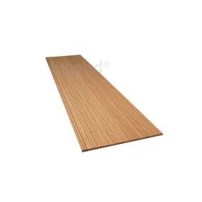bingltd - 48" Long x 12" Wide , with 3/4"Thick Shallow Double Bead Tambour Red Oak Unfinished - 1 PC (WP-8107-RO-UNF)