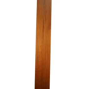 bingltd - 96" Long x 8" Wide Bevel Slat Wall Panel Carbonized Poplar Finished - 1 PC (WP-001-CP-UNF)