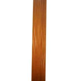 bingltd - 96" Long x 8" Wide Waves Wall Panel Carbonized Poplar Finished - 1 PC (WP-004-CP-UNF)