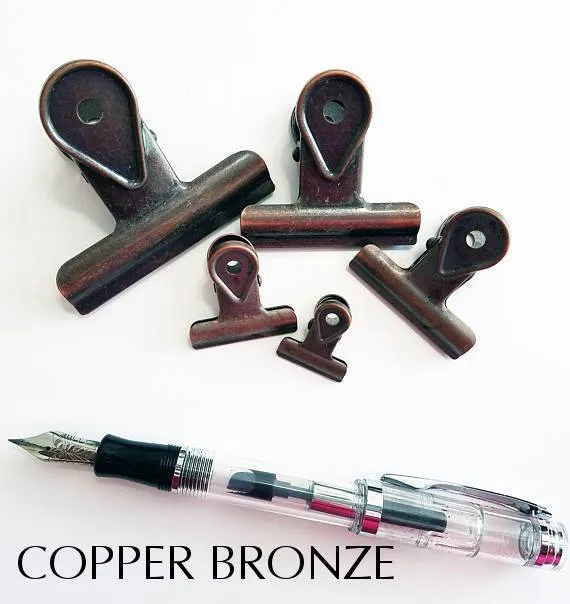 Blue Bulldog Binder Paper Clips - Five sizes & Seven Colors!! Super cute very strong!