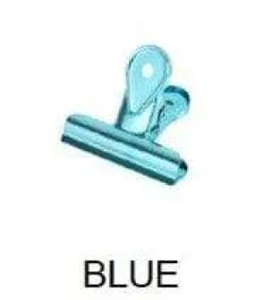 Blue Bulldog Binder Paper Clips - Five sizes & Seven Colors!! Super cute very strong!