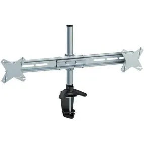 Brateck Dual Monitor Mount With Arm And Desk Clamp Black/Silver