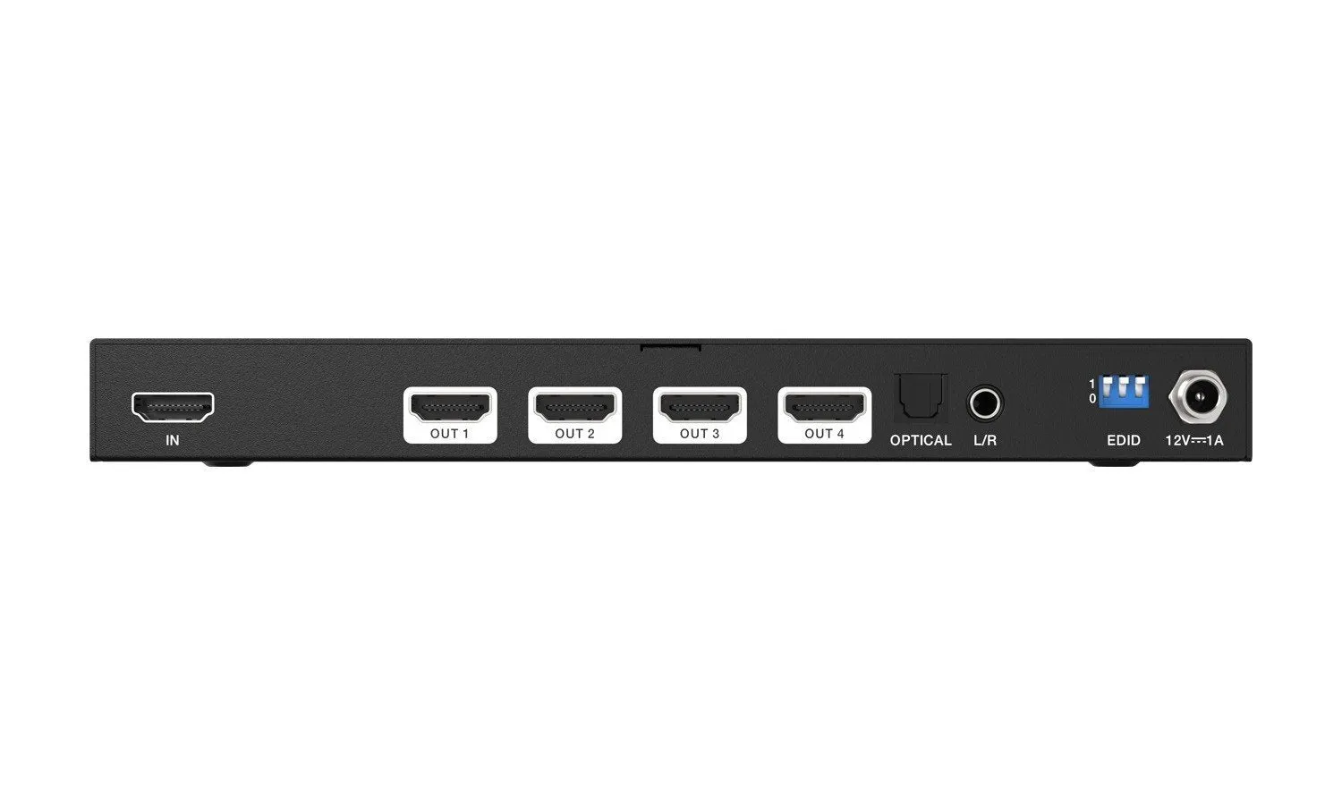 BZBGEAR 8K UHD HDMI 2.1 Splitter with Audio De-embedder (8K60 4K120 4:4:4 10bit VRR,FVA,ALLM support) - 1x4