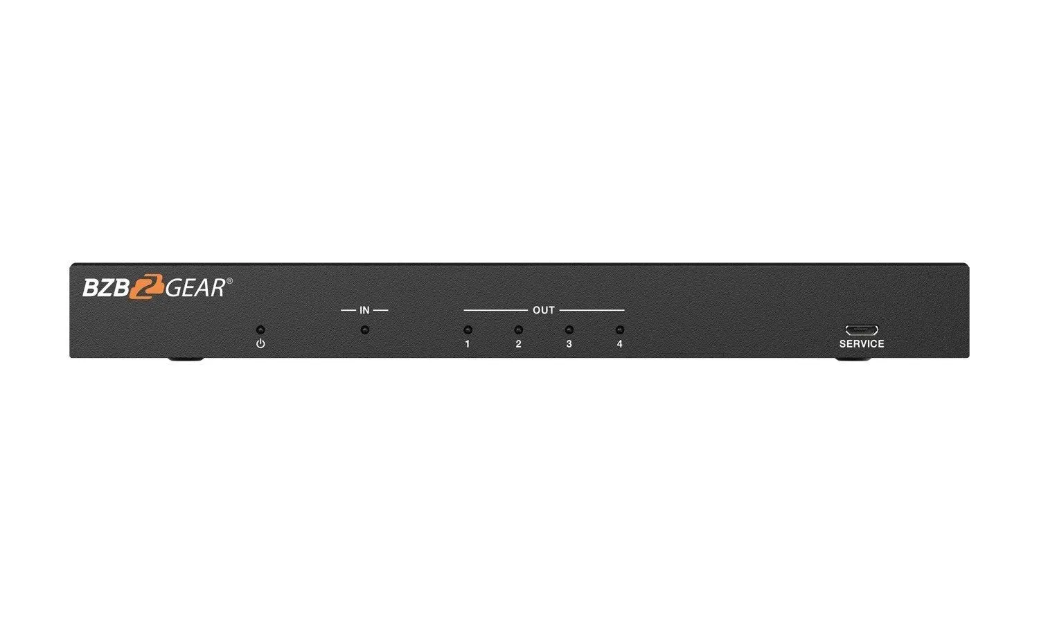 BZBGEAR 8K UHD HDMI 2.1 Splitter with Audio De-embedder (8K60 4K120 4:4:4 10bit VRR,FVA,ALLM support) - 1x4
