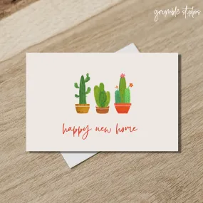 Cactus New Home Card