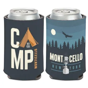 Camp Monticello New York Tent & Trees WinCraft Neoprene Drink Can Cooler