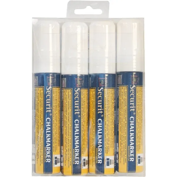 Chalkmarkers 4 Pack White Large