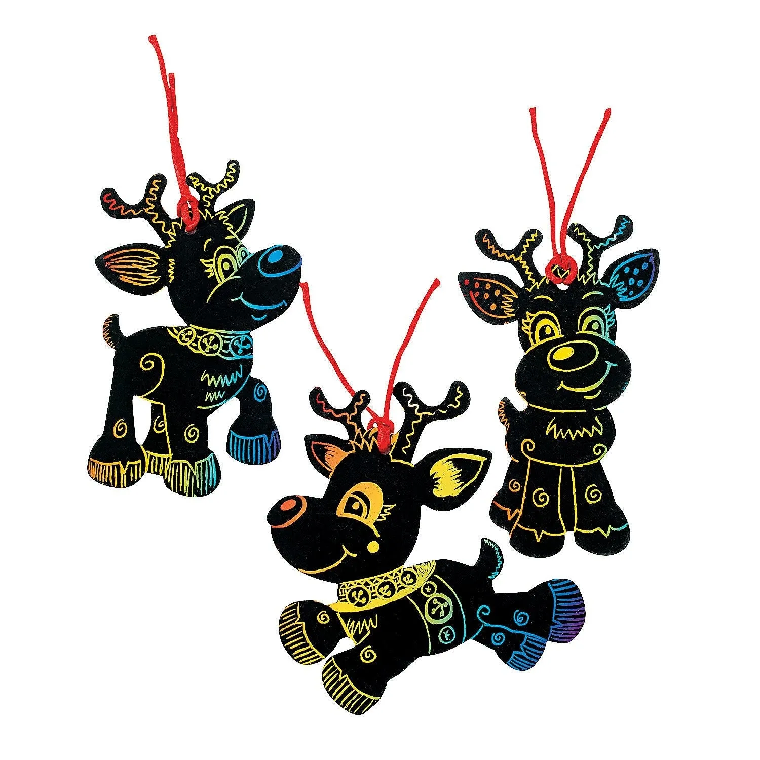 Christmas Cool2Create Magic Color Scratch Reindeer Ornaments | 1 Kit
