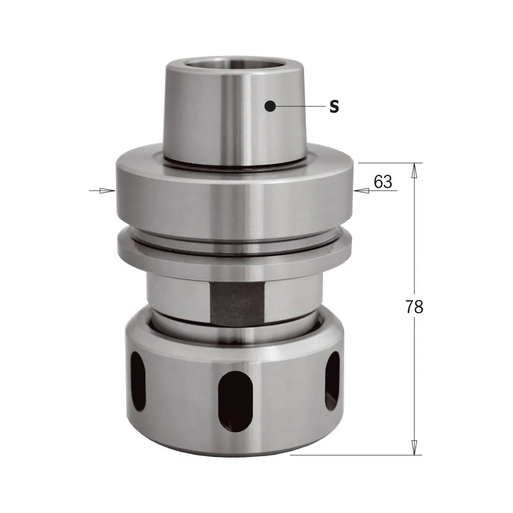 CMT Orange Tools 183.320.01 HSK-63F CHUCK FOR EOC25 PRECISION COLLET DIN6388 RH/LH