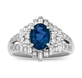 Color Change Brazilian Paraiba Ring, 1.26 Carats