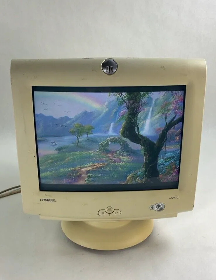 Compaq MV740 CRT VGA Color Computer Monitor 17" 1280 x 1024 Retro Gaming