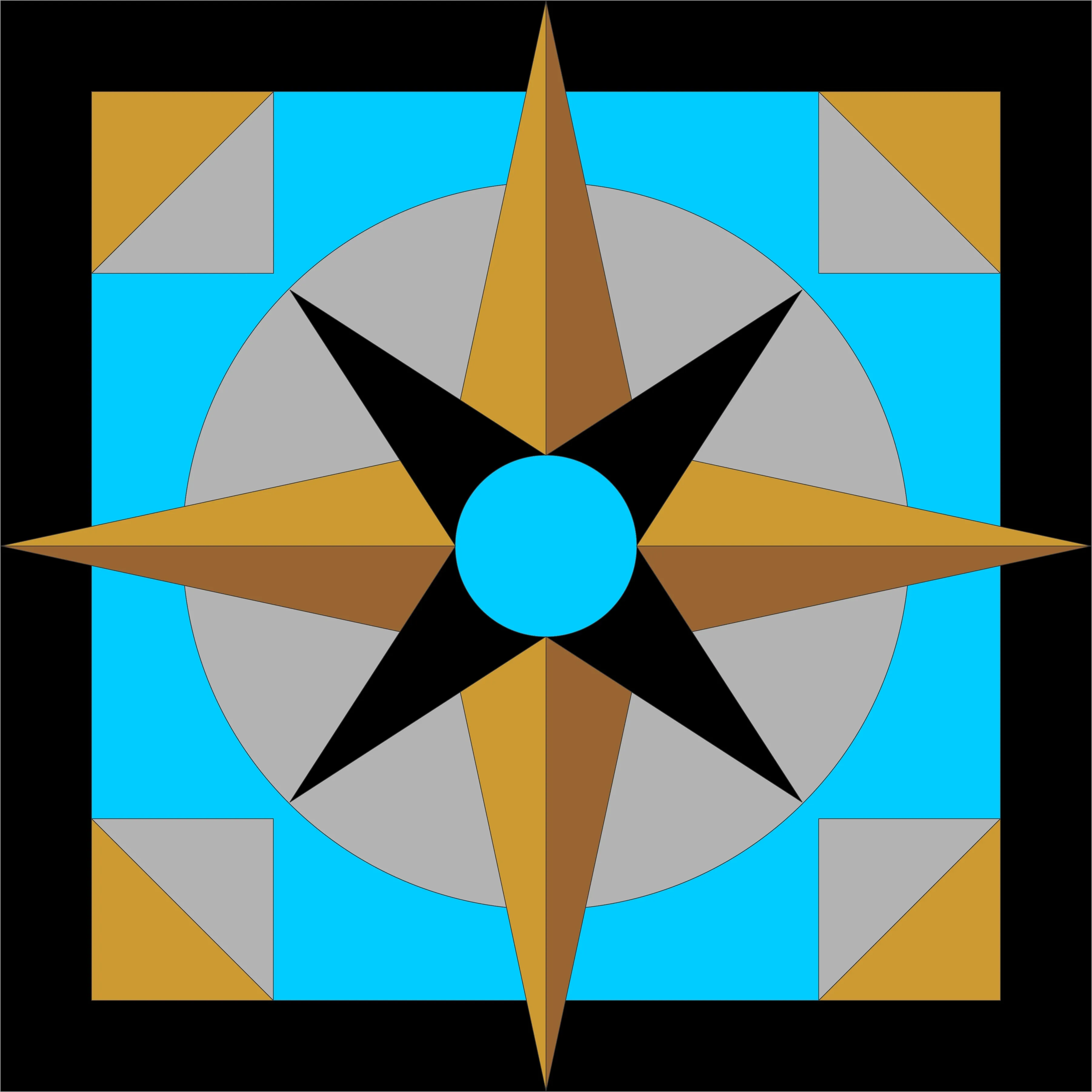 Compass Rose - Barn Quilt