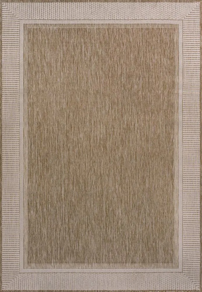 Couristan Coastal Casual Wide Stripe Border Indoor/Outdoor Area Rug