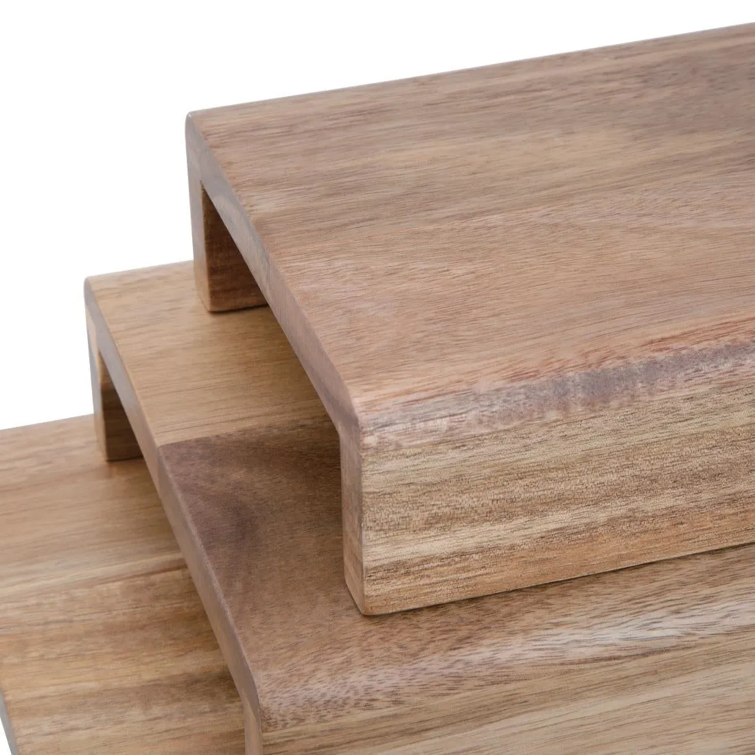 CP697 Olympia FSC Acacia Wood Riser Set (Pack of 3)