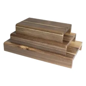 CP697 Olympia FSC Acacia Wood Riser Set (Pack of 3)