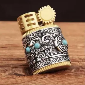 Creative Round Small Fat Refillable Kerosene Lighter