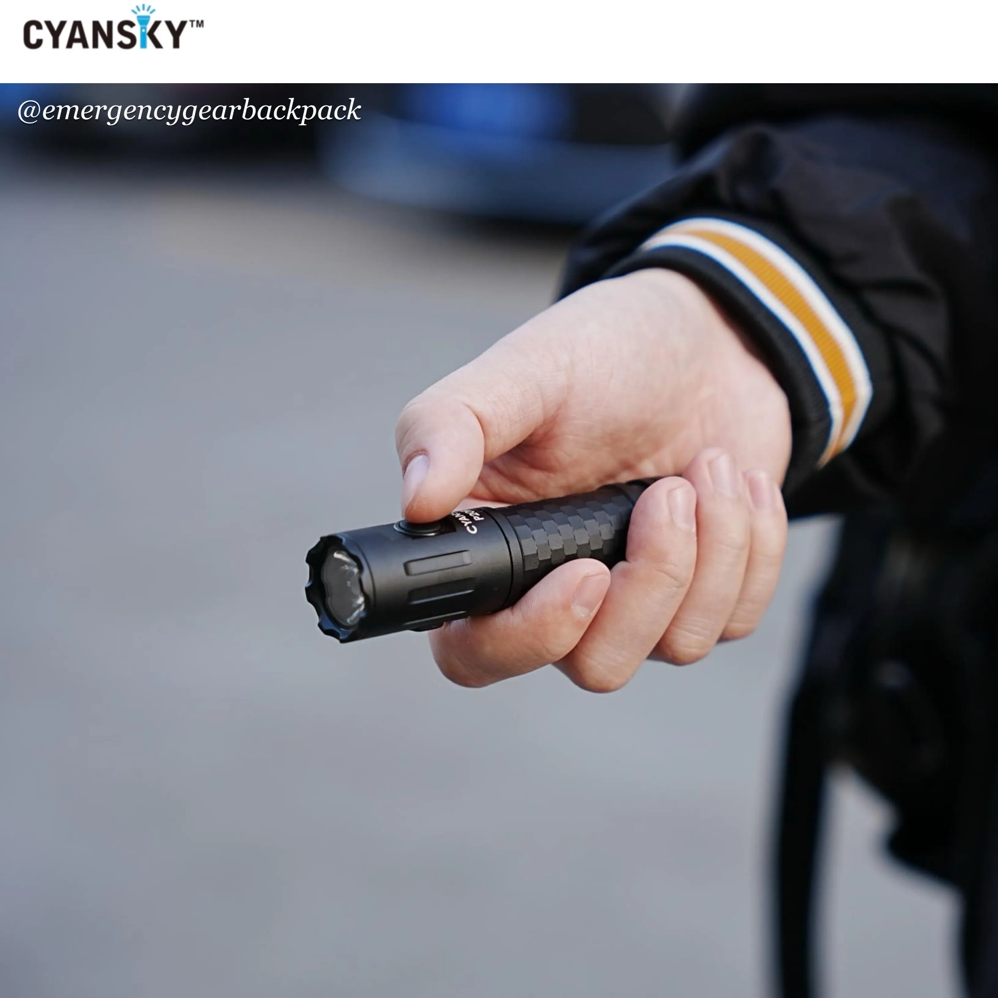 Cyansky P20R Portable Outdoor Flashlight 1900 Lumens 210M