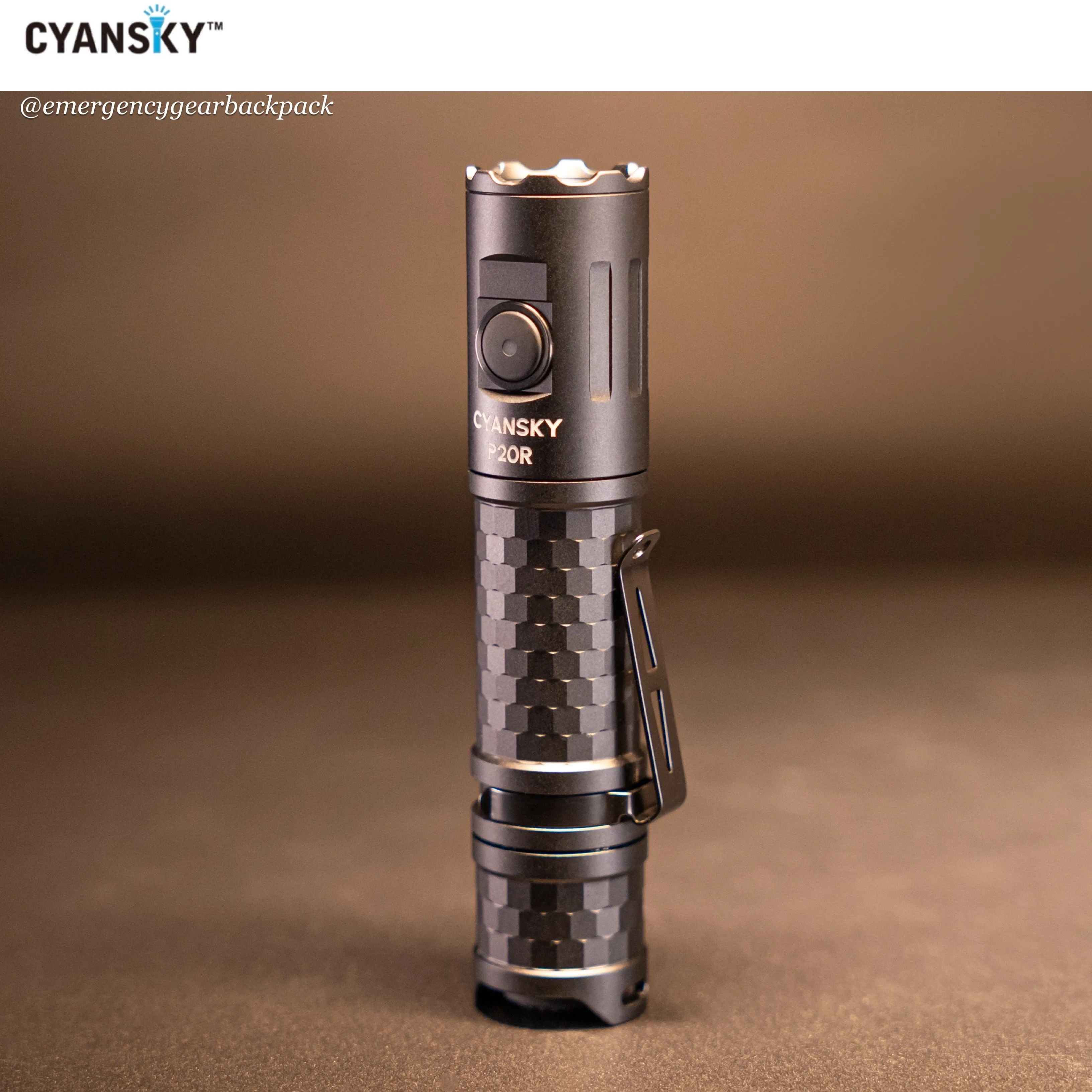 Cyansky P20R Portable Outdoor Flashlight 1900 Lumens 210M