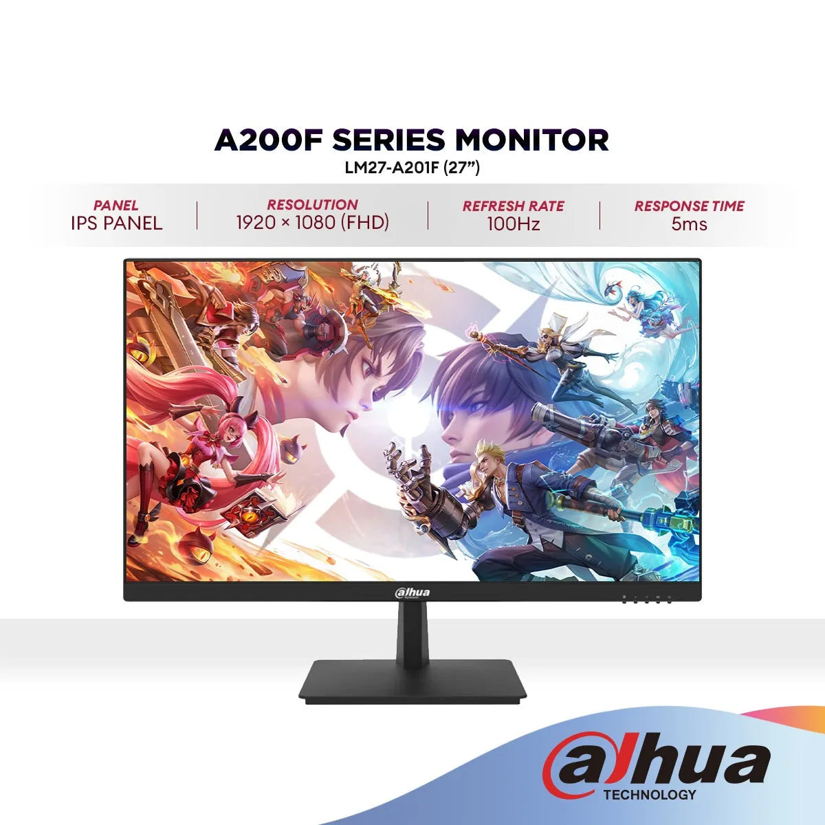 DAHUA LM27-A201F 27’’ FHD IPS Monitor | 100Hz | 5ms | 1080p