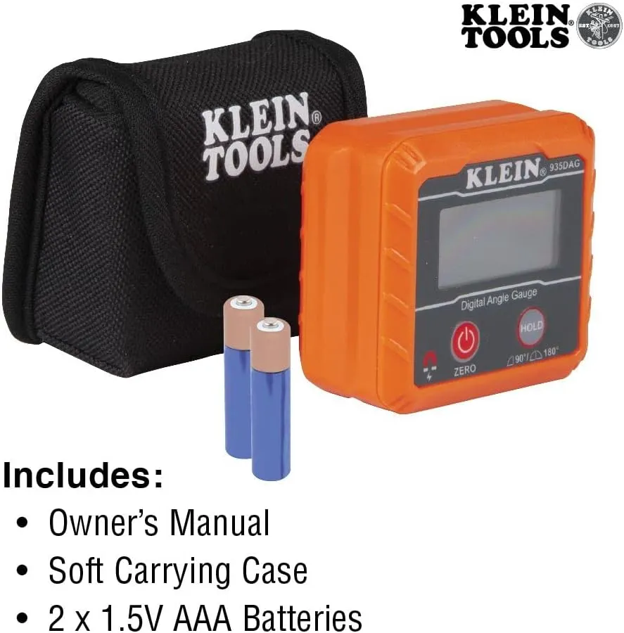 Digital Electronic Level and Angle Gauge, Measures 0 - 90 and 0 - 180 Degree Ranges, Measures and Sets Angles