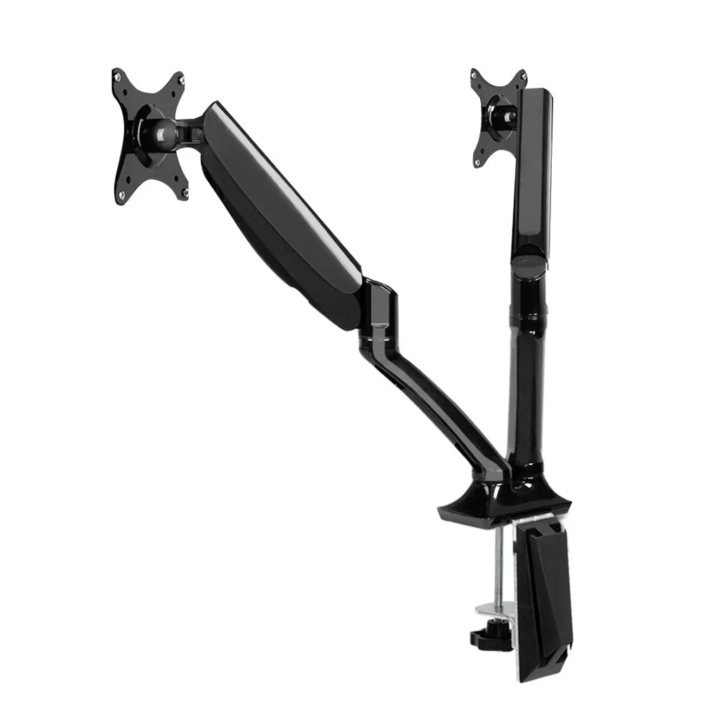 Dual Gas Spring Monitor Arm Desk Mount, Cable Management - Artiss