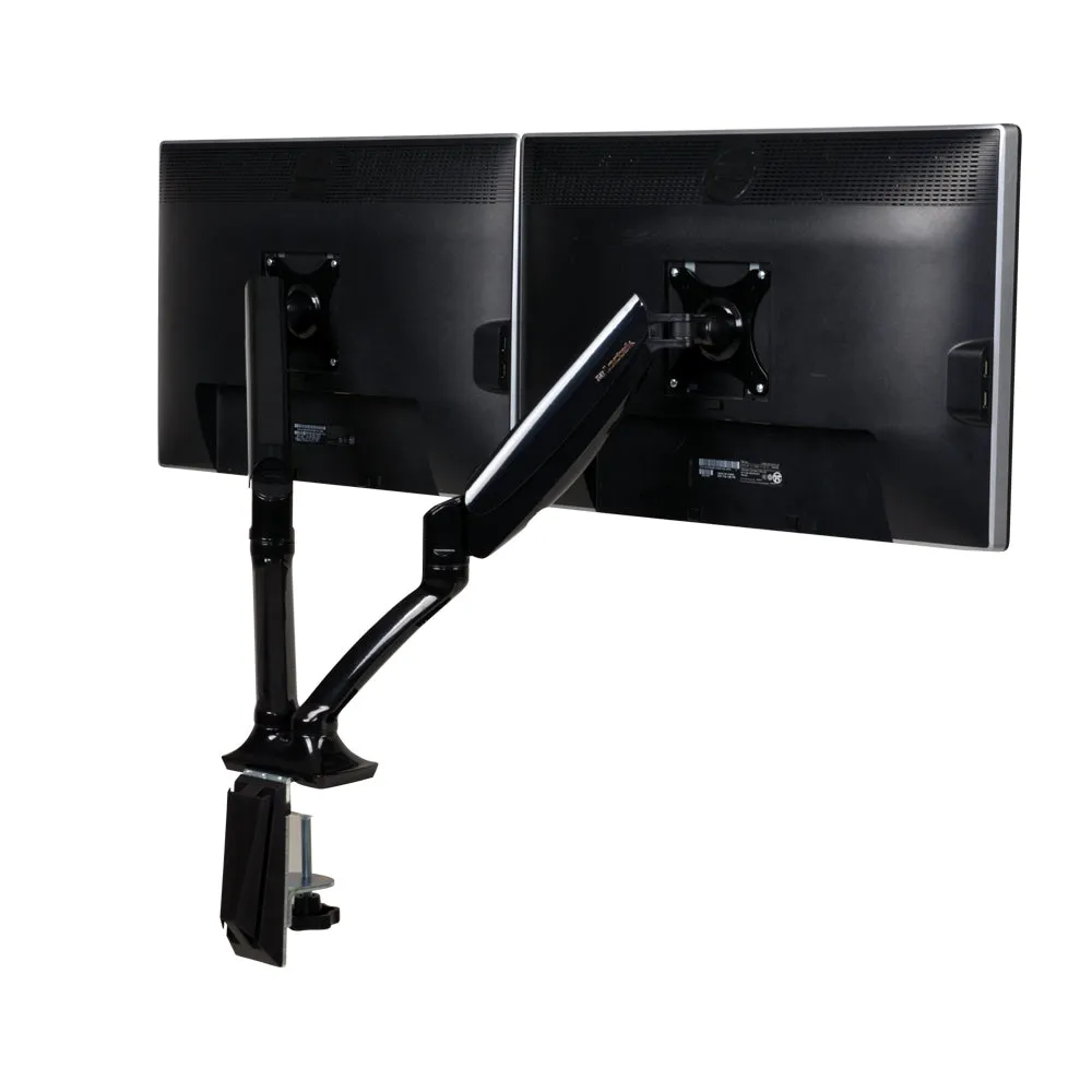 Dual Gas Spring Monitor Arm Desk Mount, Cable Management - Artiss