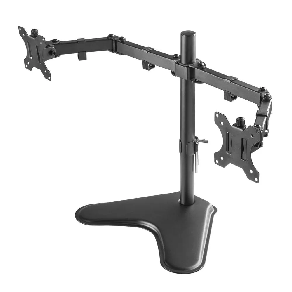 DUAL MONITOR 32 DESK MOUNT WITH BASE