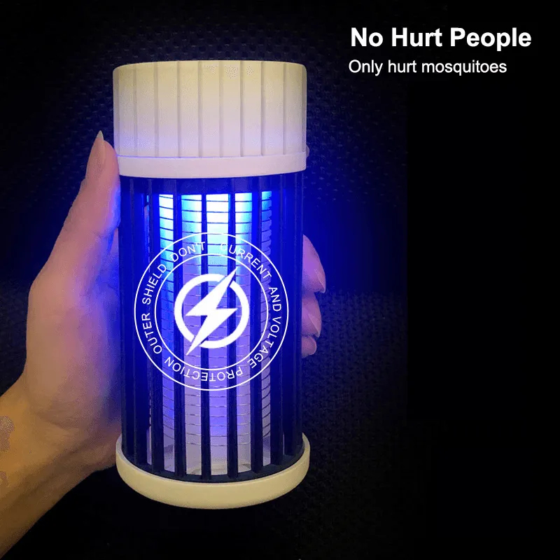 Electric Mosquito Killing Lamp Portable USB LED Light Mosquito Trap for Home Bed Night Light for Bedroom Two-Speed Mode Adjustment