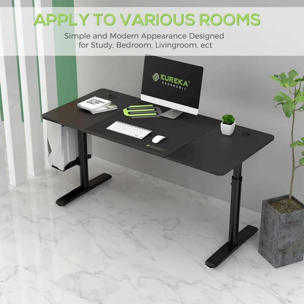 Eureka Ergonomic Mechanical Height-Adjustable Gaming Desk, ERK-IMOD60-B