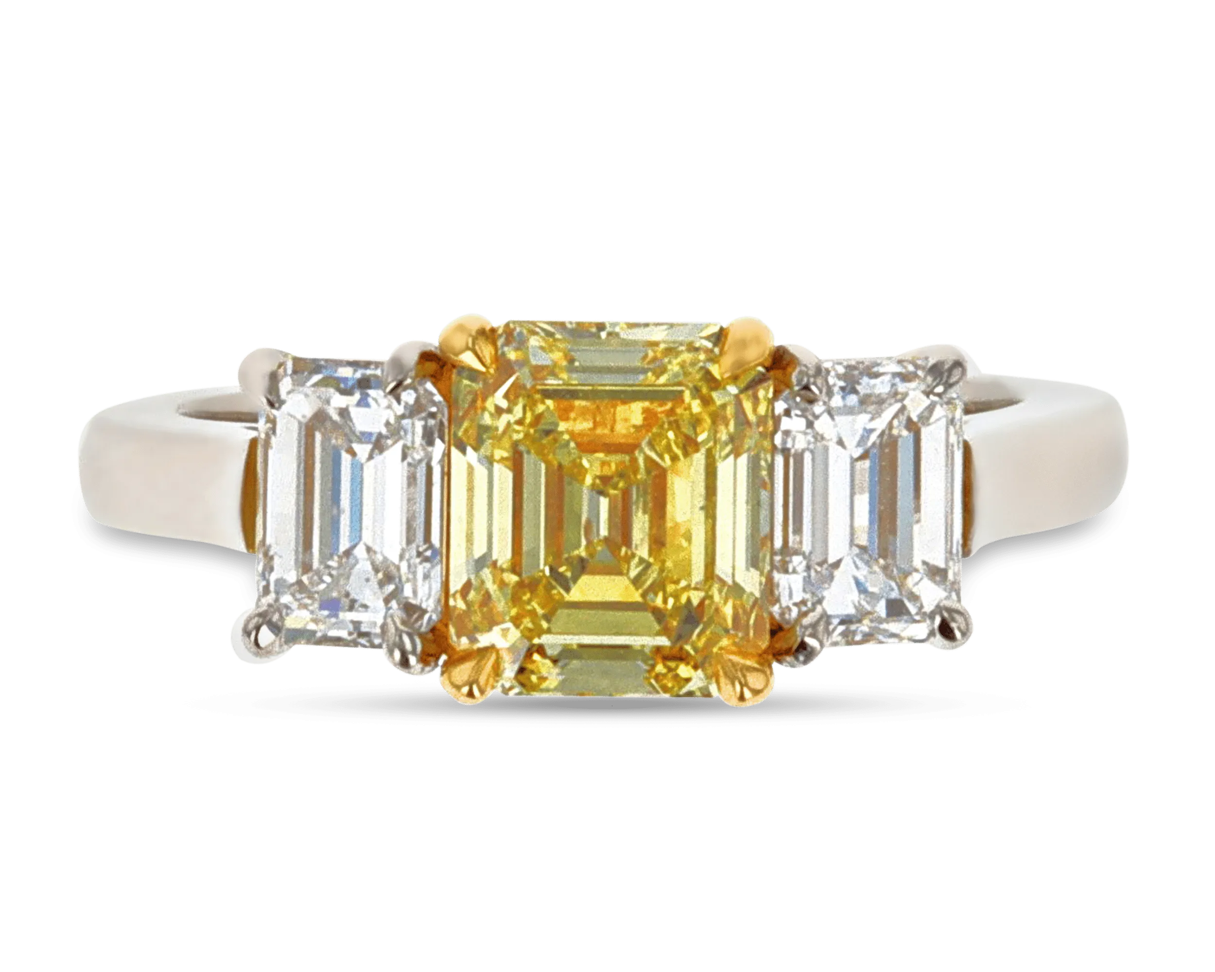 Fancy Intense Yellow Diamond Ring, 1.53 Carats
