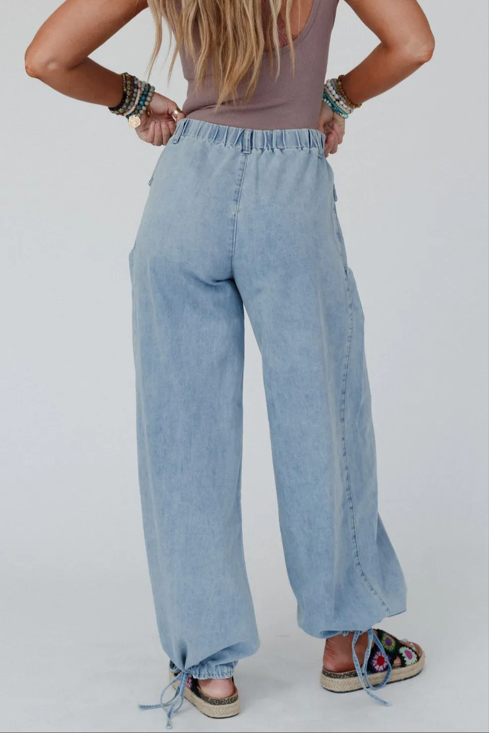 First Things First Wide Leg Jeans - Denim