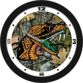 Florida A&M Wall Clock - Camo