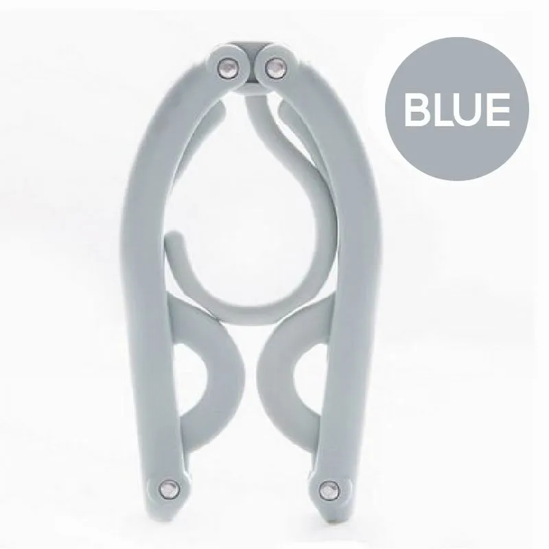 Foldable Travel Hanger Bundle Of 10 Non-slip Portable Clothes Towel Multifunction Closet Organizer