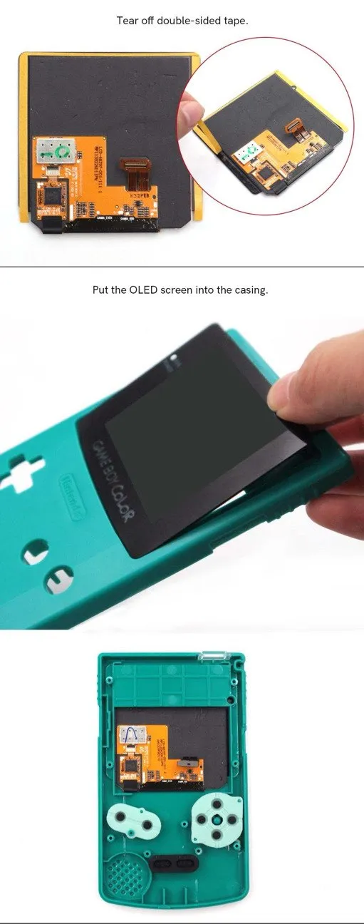 Game Boy Color OLED Backlight Kit with Touch Screen - Hispeedido