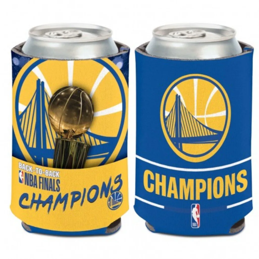 Golden State Warriors 2018  Finals Champions Trophy Team Colors Can Cooler